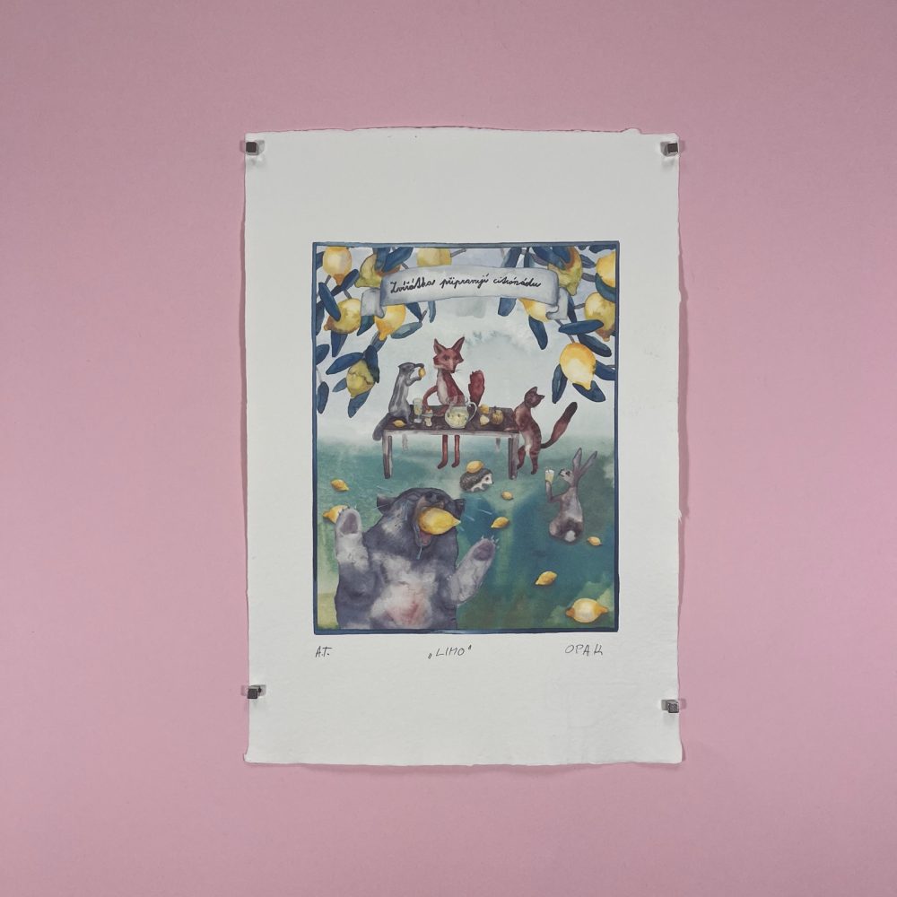 Zvířátka připravují citronádu