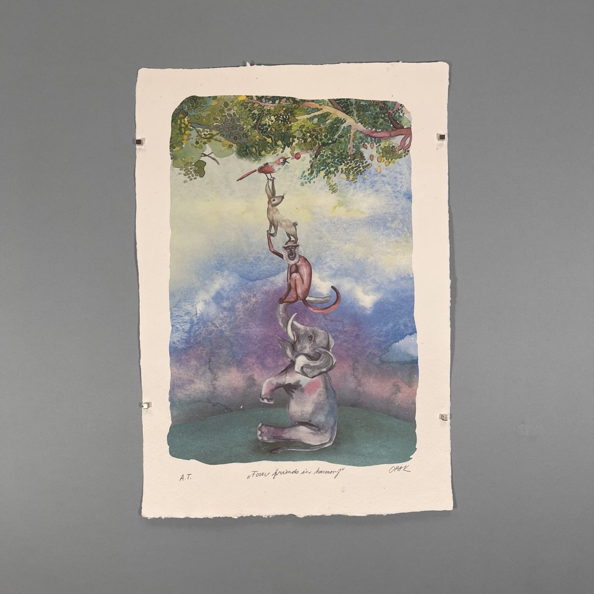 Four friends in harmony